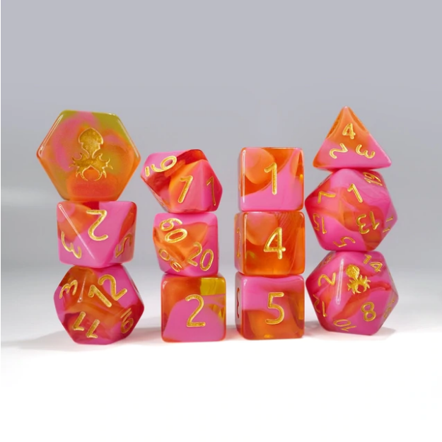 12002 12pc Gummi Orange and Pink